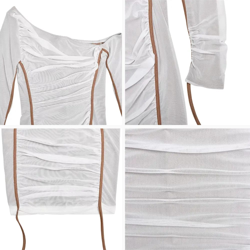Asymmetric Midi Wedding Guest Dress - Elestira
