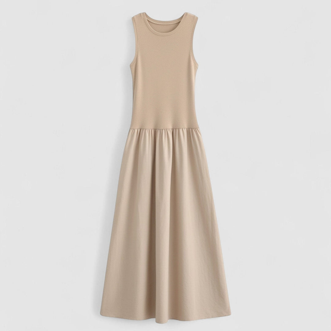Belted Women's Day Dress - Elestira
