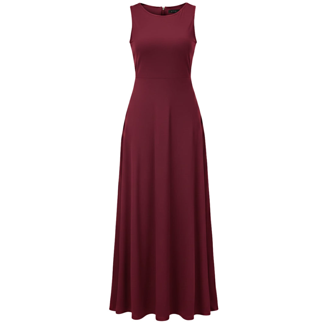 Casual Sleeveless Maxi Dress for Women - Elestira