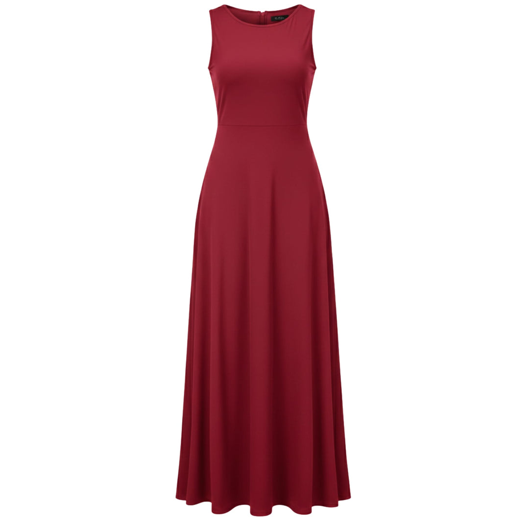 Casual Sleeveless Maxi Dress for Women - Elestira