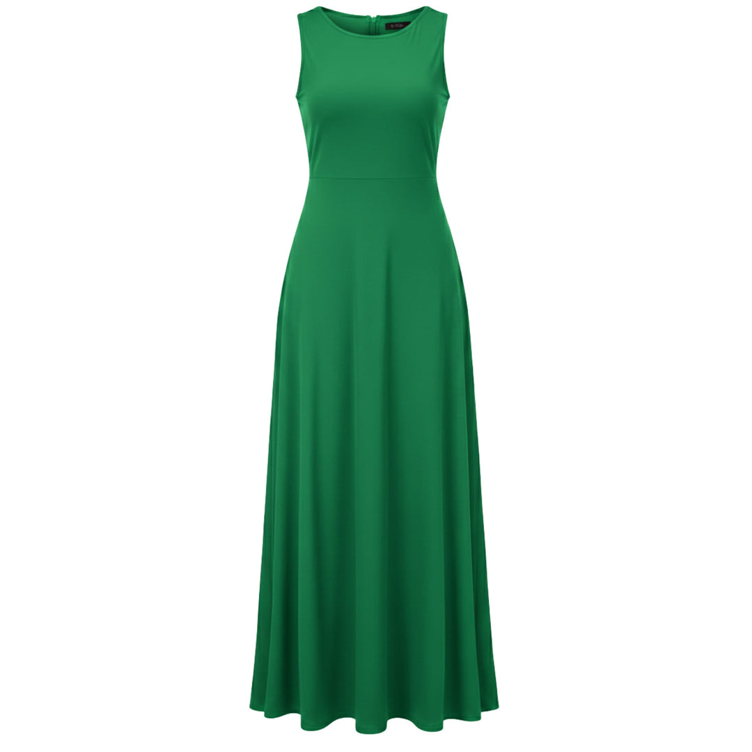 Casual Sleeveless Maxi Dress for Women - Elestira