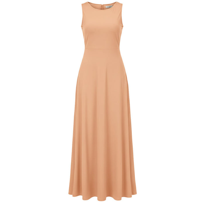 Casual Sleeveless Maxi Dress for Women - Elestira