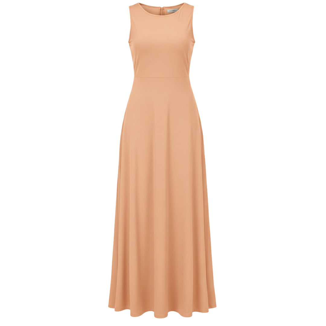 Casual Sleeveless Maxi Dress for Women - Elestira