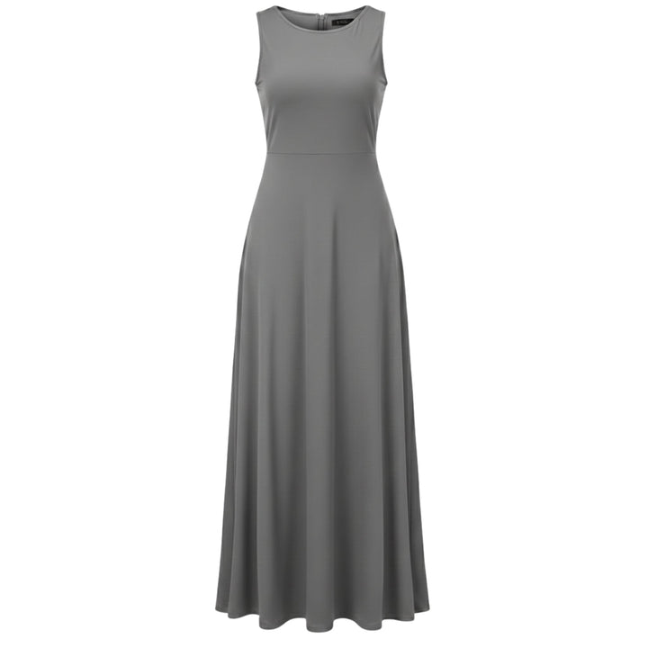 Casual Sleeveless Maxi Dress for Women - Elestira