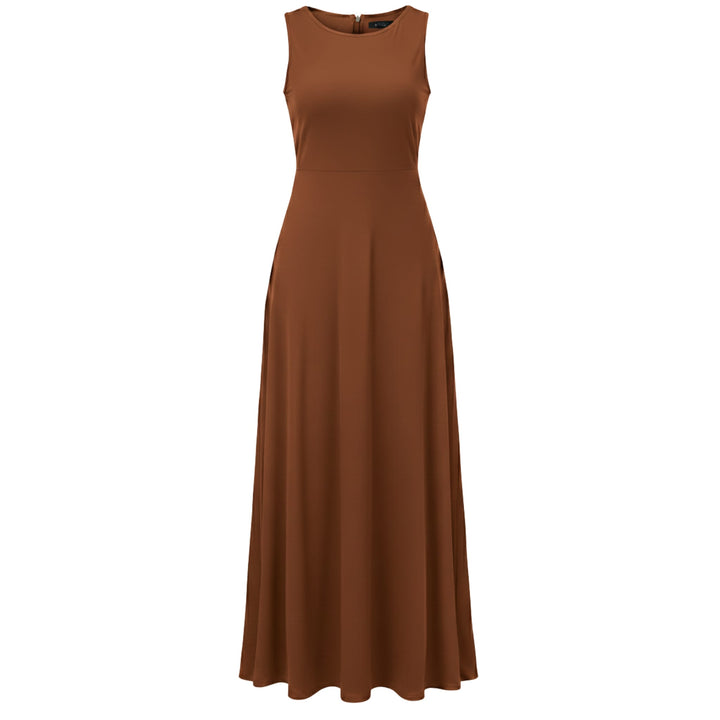 Casual Sleeveless Maxi Dress for Women - Elestira