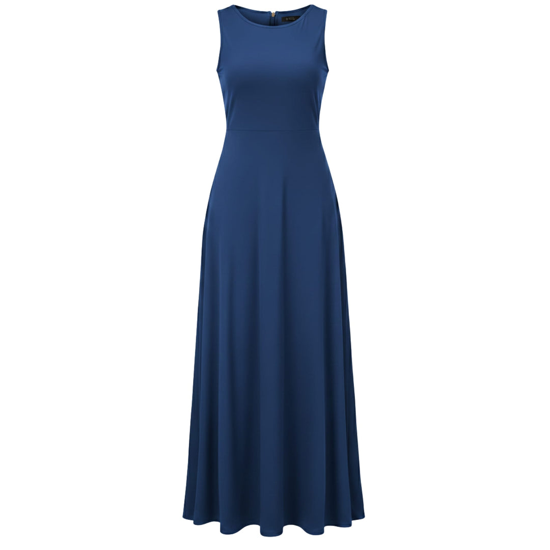 Casual Sleeveless Maxi Dress for Women - Elestira