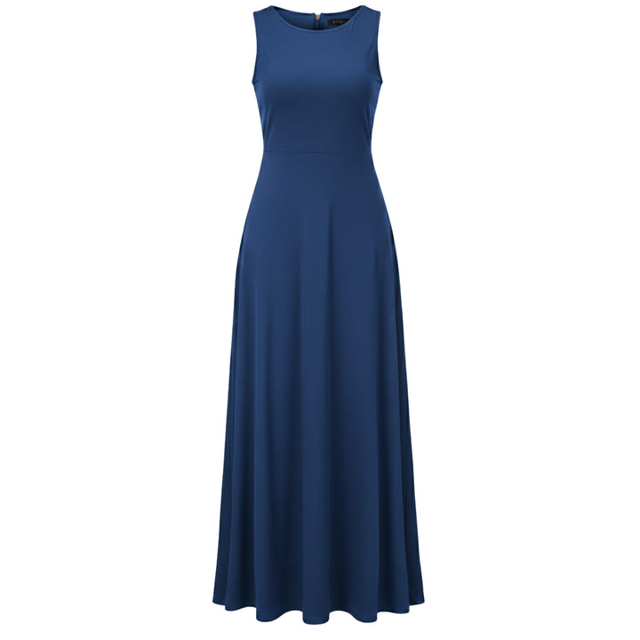 Casual Sleeveless Maxi Dress for Women - Elestira