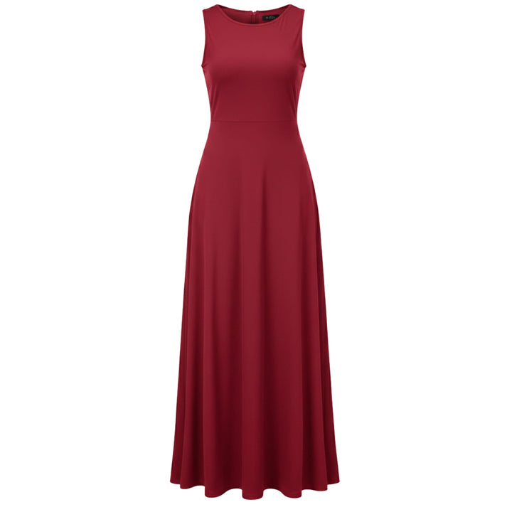 Casual Sleeveless Maxi Dress for Women - Elestira