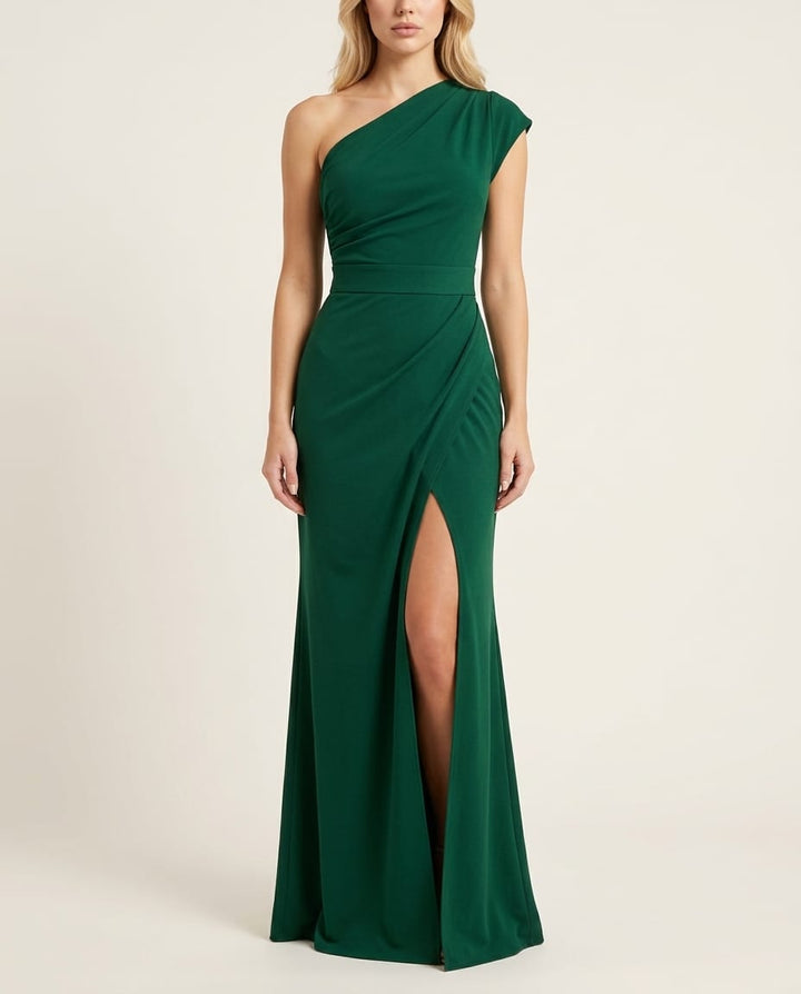 Chic One - Shoulder Maxi Dress - Elestira