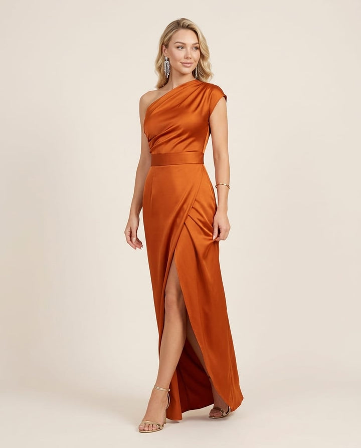 Chic One - Shoulder Maxi Dress - Elestira