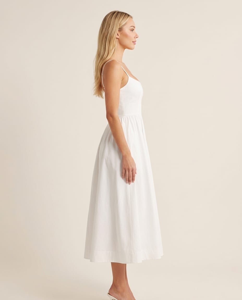 Chic Sleeveless Summer Midi Dress - Elestira