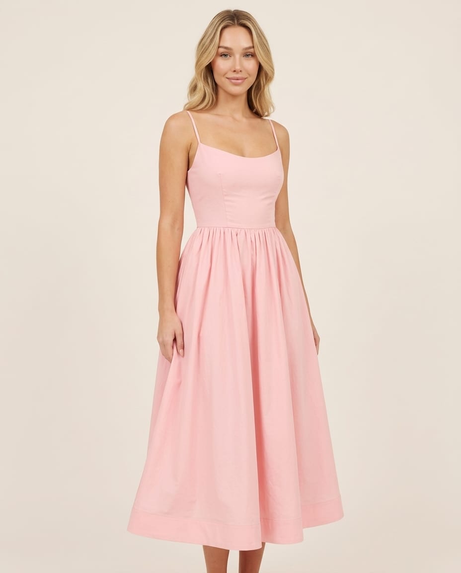 Chic Sleeveless Summer Midi Dress - Elestira