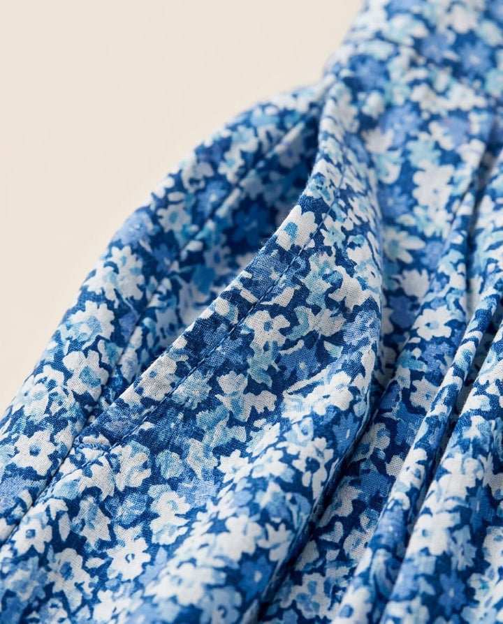 Chic Summer Midi Dress with Floral Print - Elestira