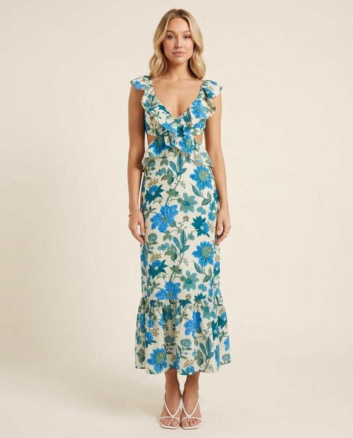 Chic Summer Sleeveless Maxi Dress - Elestira