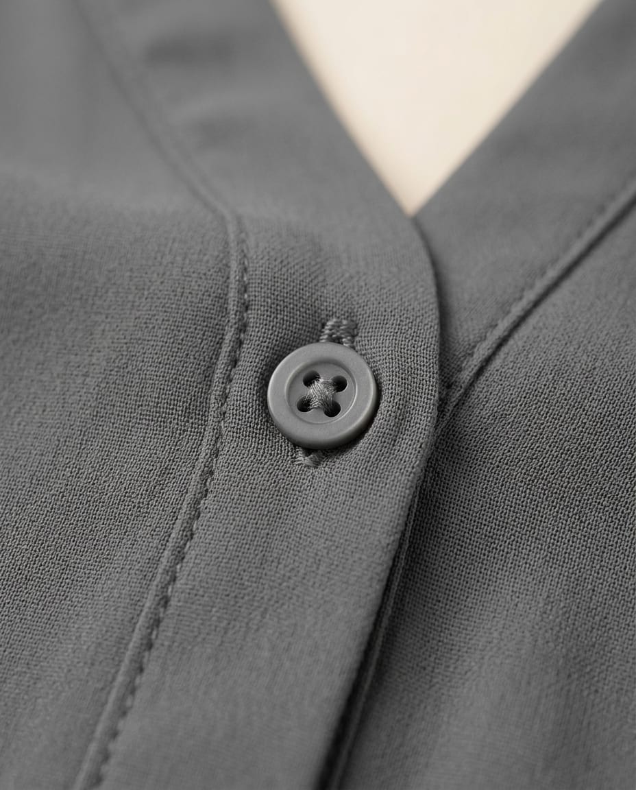 Classic Button - Up Long Sleeve Blouse - Elestira