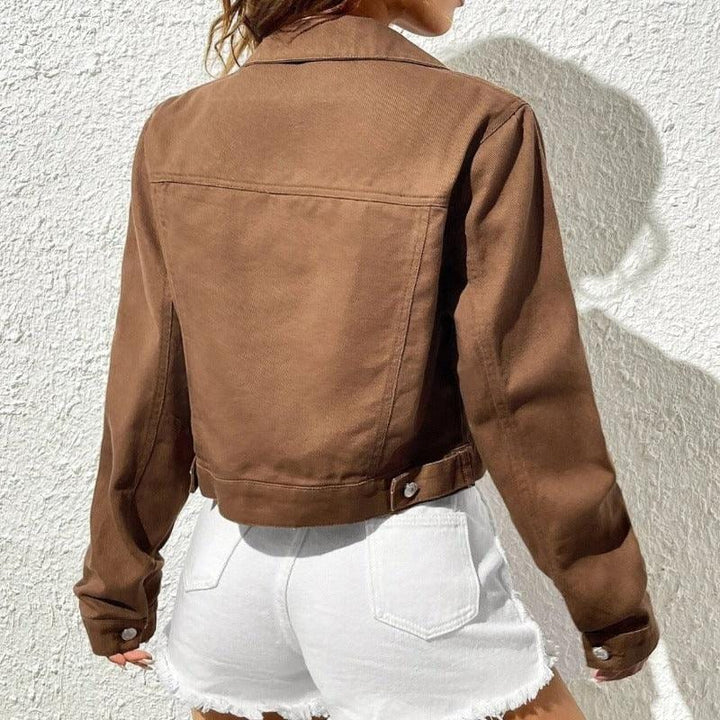 Cropped Elegant Women&