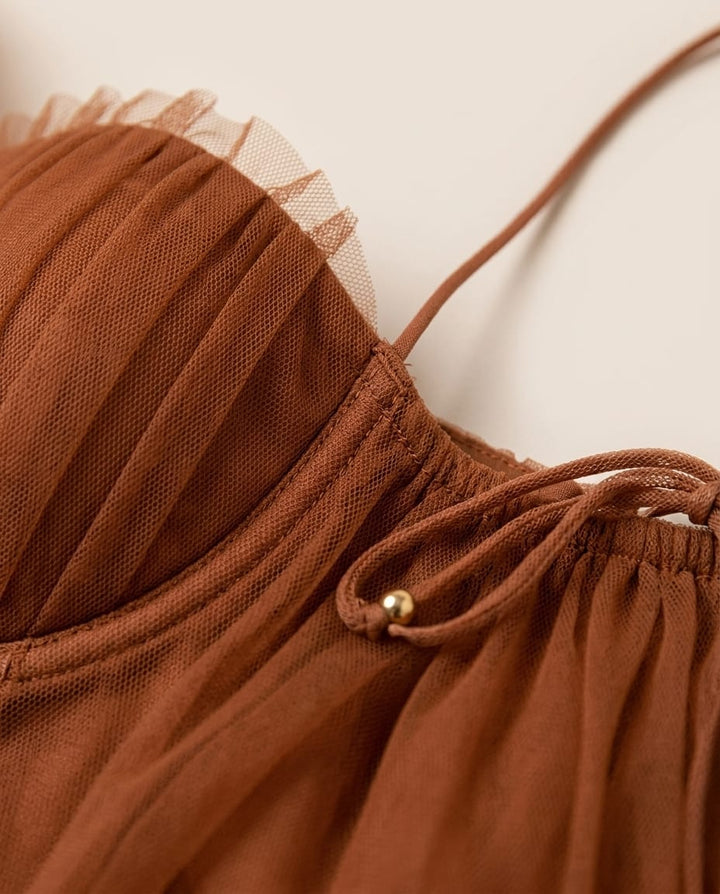 Midi Dress with Concealed back zipper - Elestira