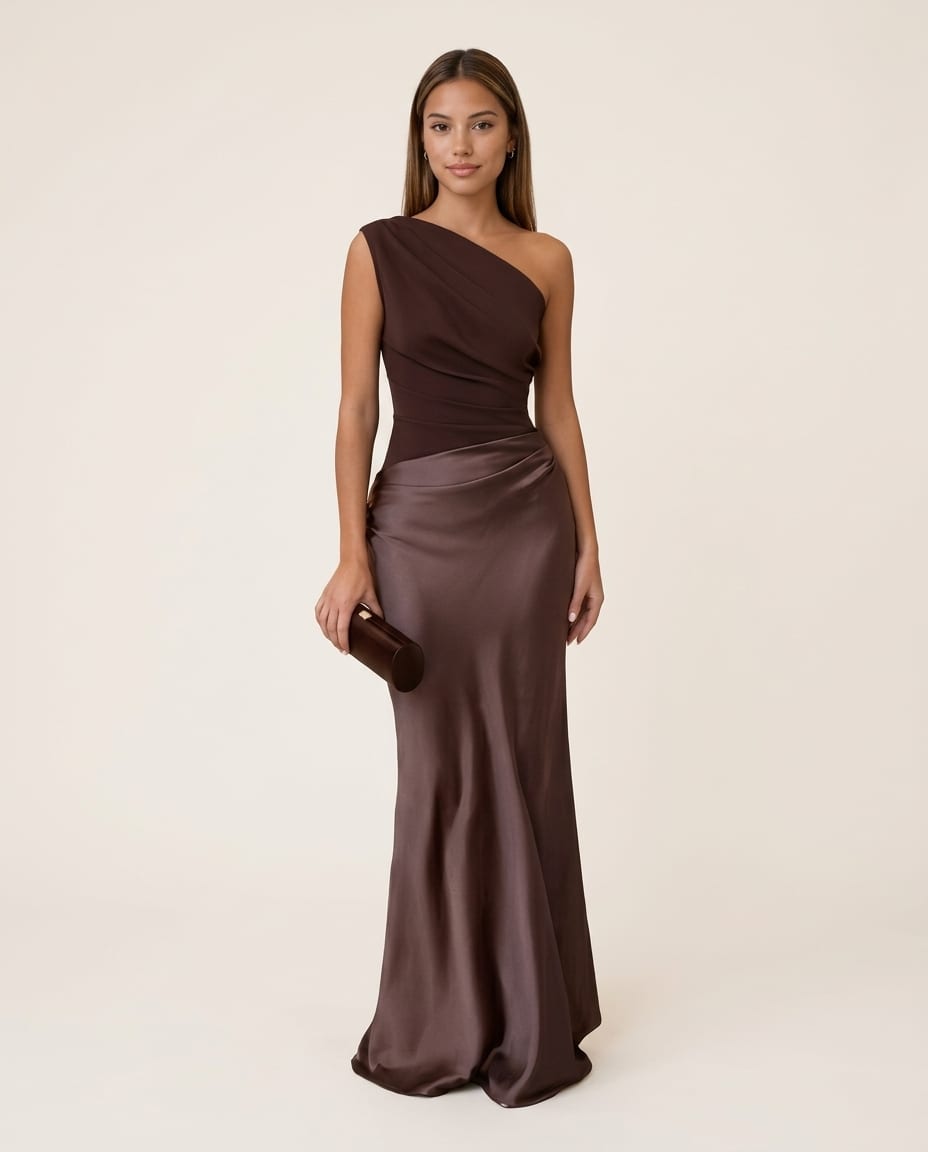 One Shoulder Formal Maxi Dress - Elestira