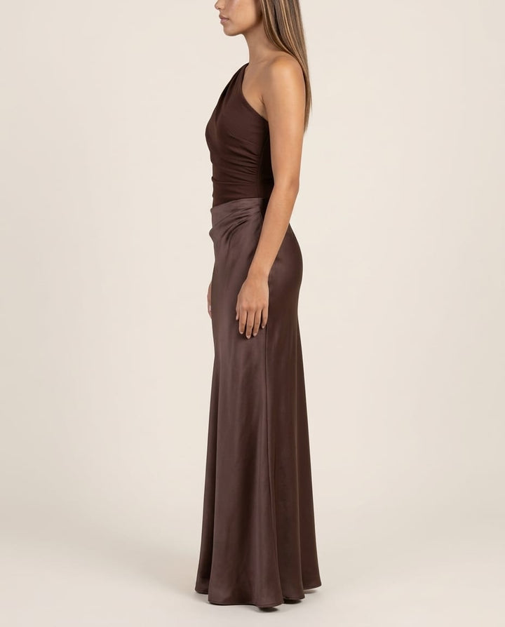 One Shoulder Formal Maxi Dress - Elestira