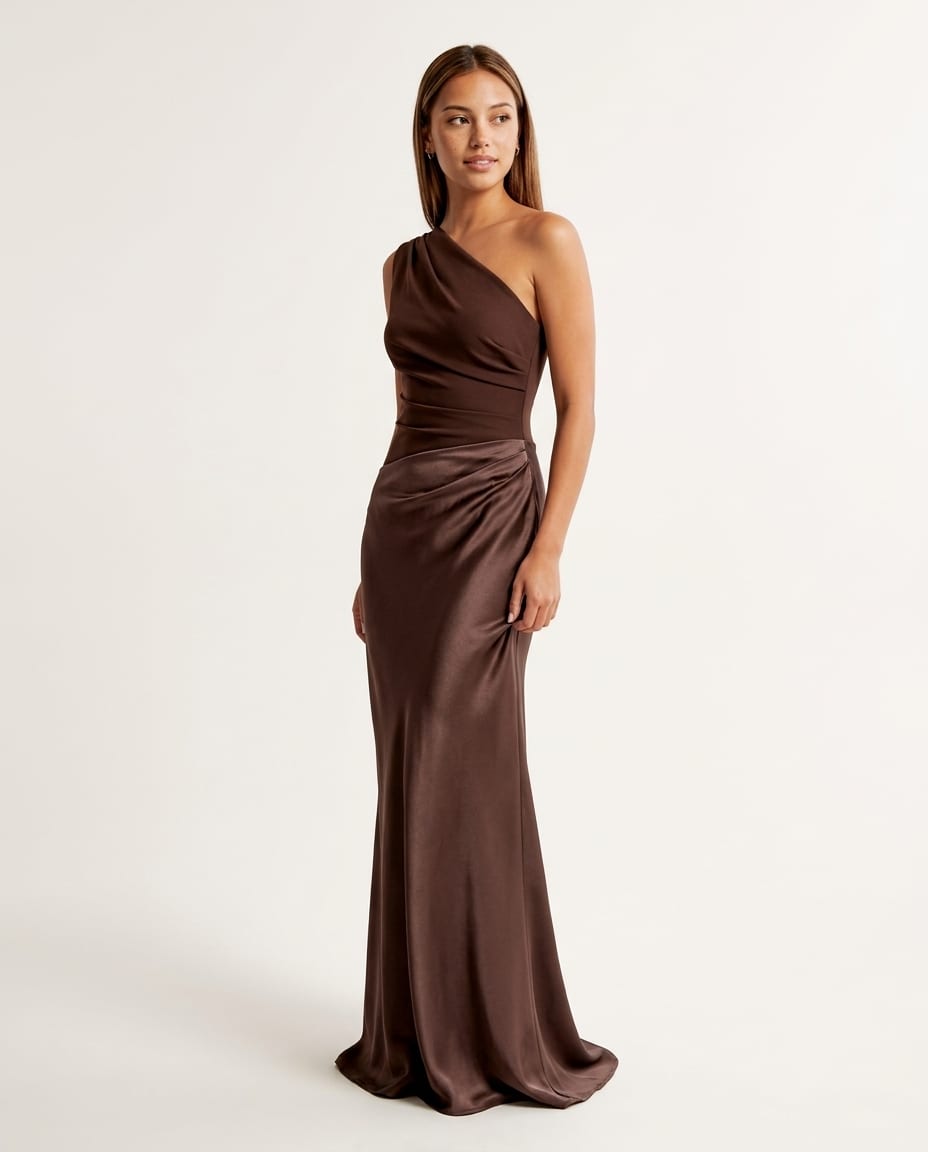 One Shoulder Formal Maxi Dress - Elestira