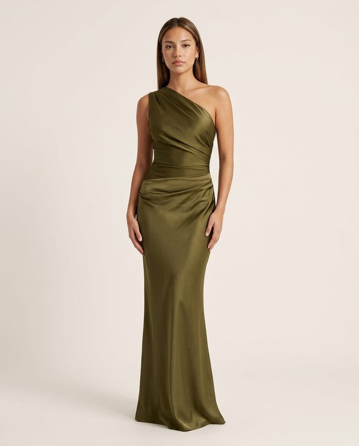 One Shoulder Formal Maxi Dress - Elestira
