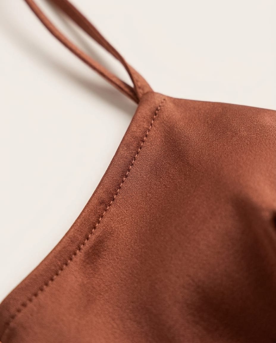 Satin Maxi Slip Dress with Spaghetti Straps - Elestira