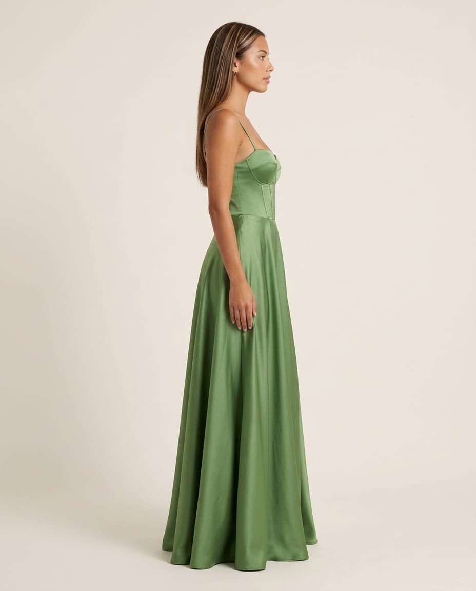 Sleek Sleeveless Maxi Dress with straps - Elestira
