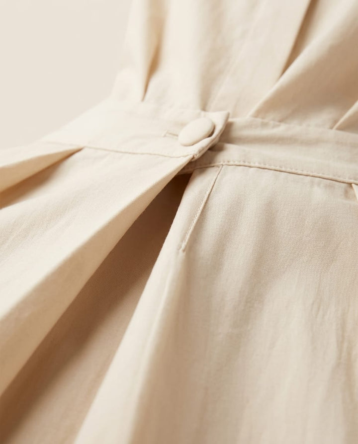 Versatile Midi Shirt Dress - Elestira